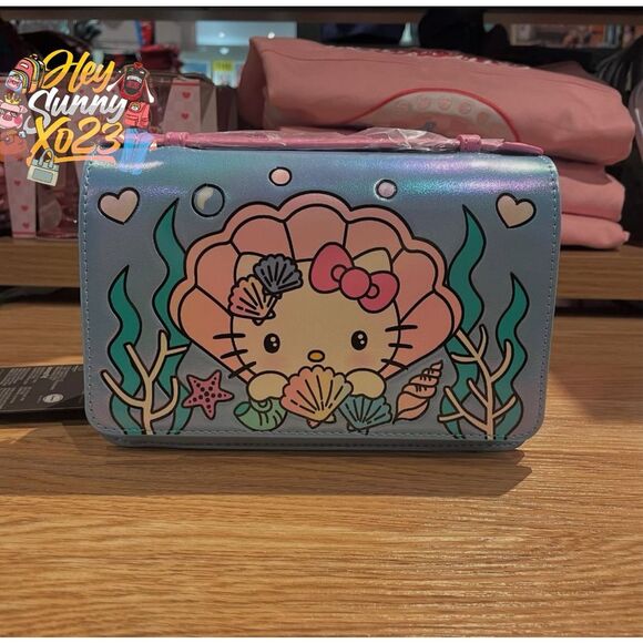 Loungefly Sanrio Hello Kitty Mermaid Metallic Crossbody Bag - Picture 1 of 5